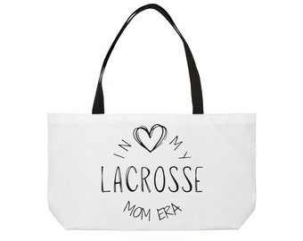 Lacrosse mom era tote bag, game day tote bag, sports mom tote bag, reusable tote bag, ecofriendly shopping tote bag, game day tote bag gift