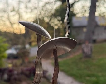 Vintage Spoon Mushroom Wind Chime