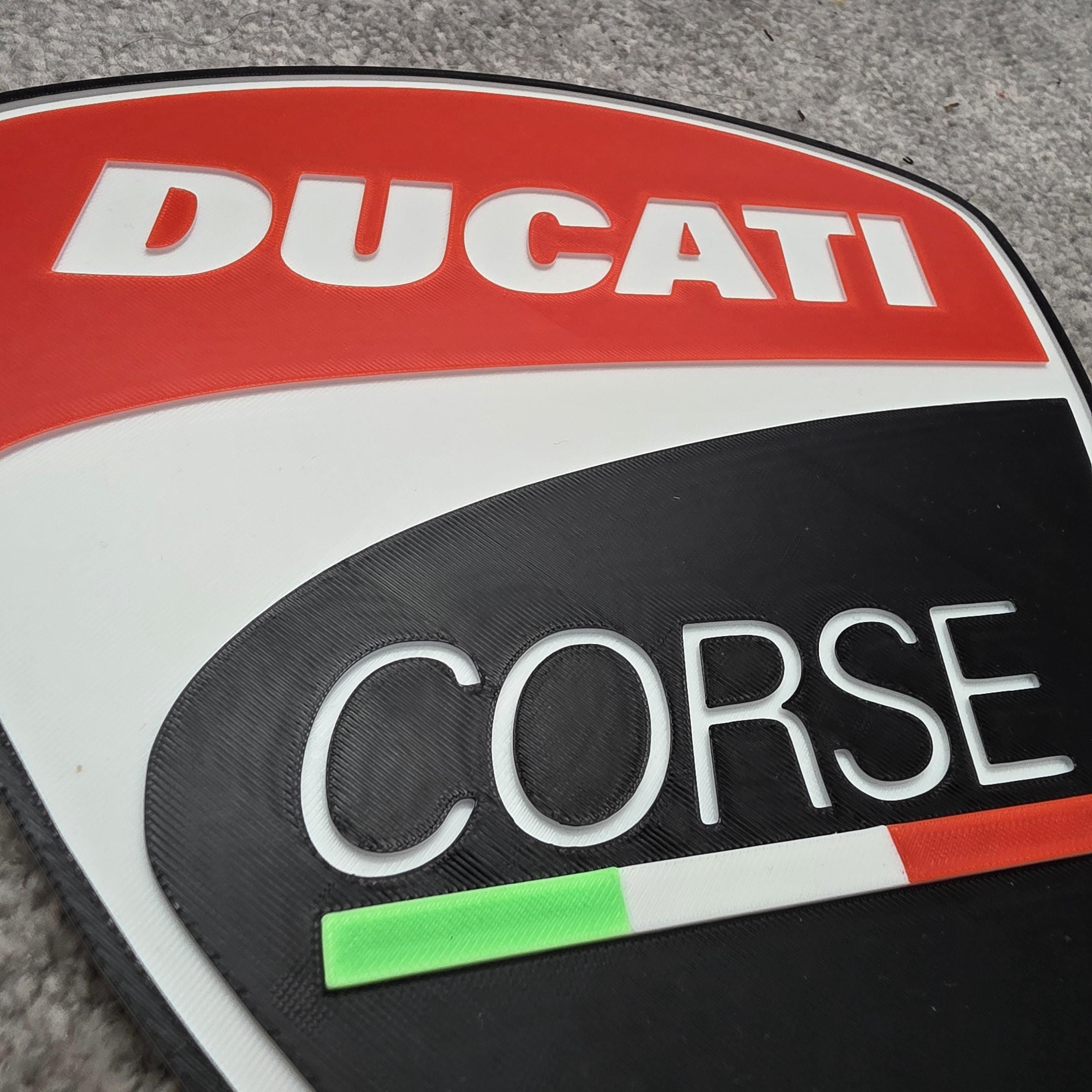 Custom Ducati Corse 3D Printed Wall Plaque Badge Emblem - Etsy Canada