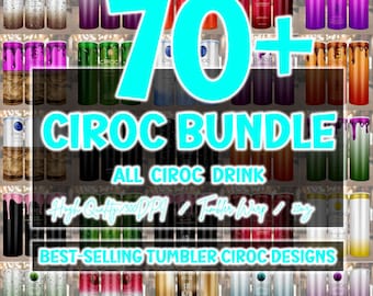 Ciroc Vodka Tumbler Wrap Bundle, Skinny Tumbler Designs (Digital Download)