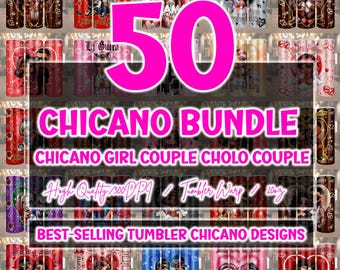 Chicano Girl Couple Cholo Couple 20oz Tumbler Wrap Bundle, Chola Couple 20oz Tumbler Wrap, Digital Download, valentine tumbler wrap, tumbler