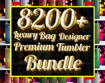 Luxury Bag Tumbler Wrap, 20oz Skinny Tumbler Design (PNG)