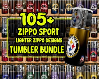Zippo Lighter Football Team Tumbler Wrap Bundle PNG ,Bundle  tumbler png ,Sport tumbler designs bundle PNG, Lighter 20oz Tumbler Wrap Bundle