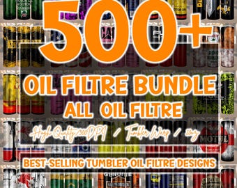 500+ Car Mechanic Oil Filter Tumbler Wrap Bundle (Digital Download)