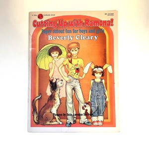 Beverly Cleary&#39;s Ramona and Friends paper cutout set, new 1983