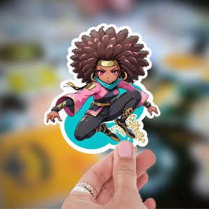 Anime sticker Ninja Girl Perfect laptopdecor voor animefans Essentieel accessoire voor liefhebbers