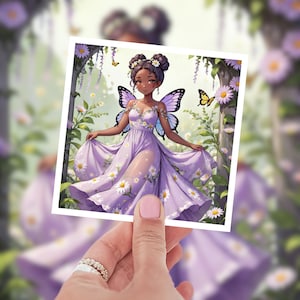 Spring Garden Fairy Sticker Garden Fairy Sticker for Floral Fairy Sticker Cartoon Butterfly Sticker