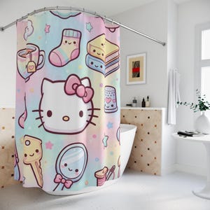Hello kittys shower curtain - Etsy 日本