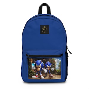 Rucksack mit Sonic Motiv