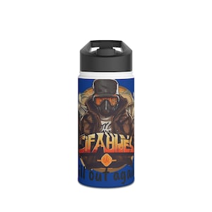 Stainless steel drinking bottle for hot and cold drinks in the car during sports or on the beach a great companion when it comes to drinking