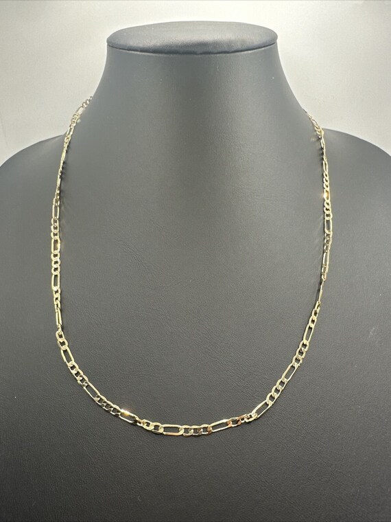14kt Gold Filled Figaro Cuban Link Chain 24 Inches