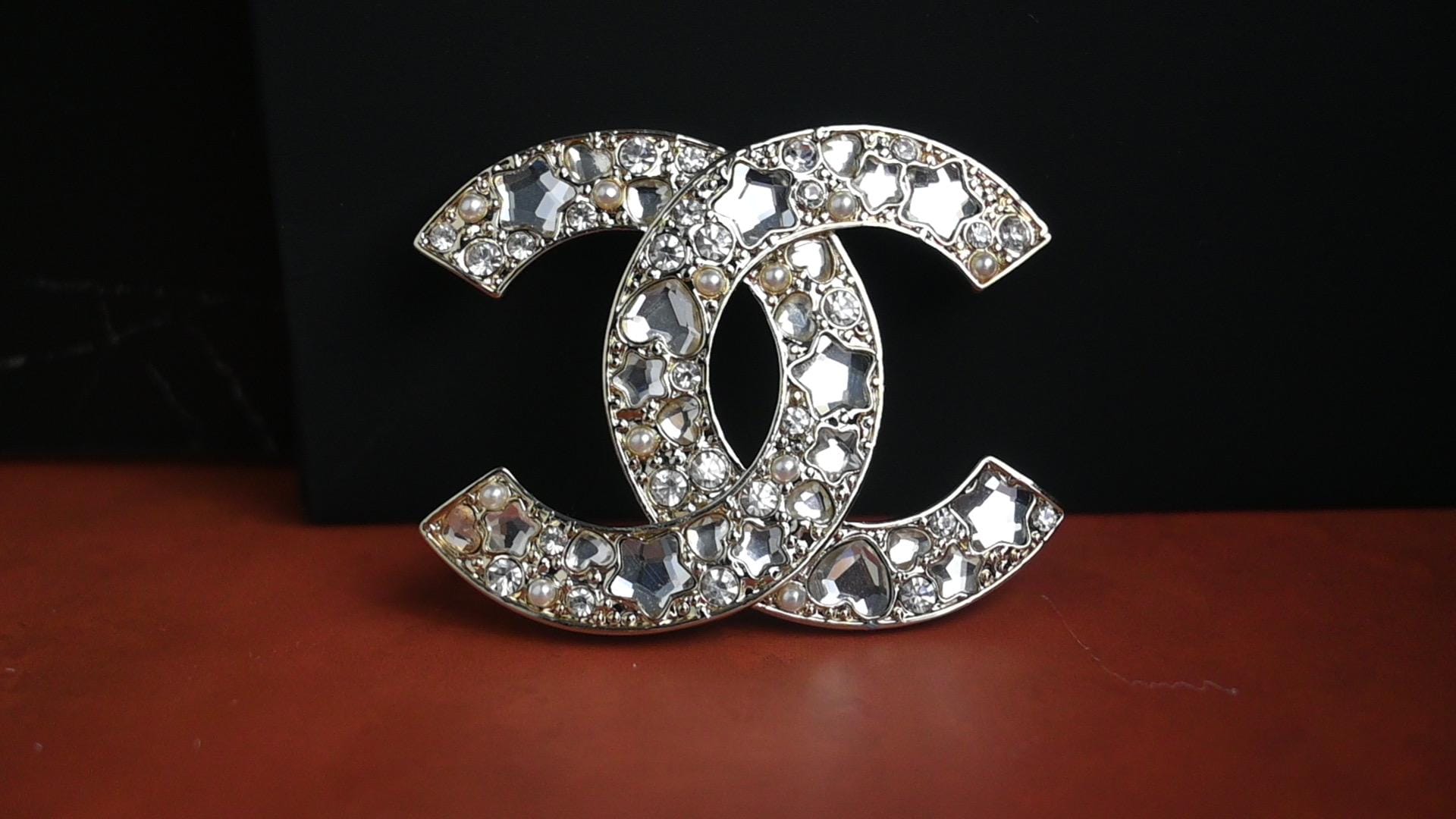 Chanel Rhinestone Brooch - Etsy
