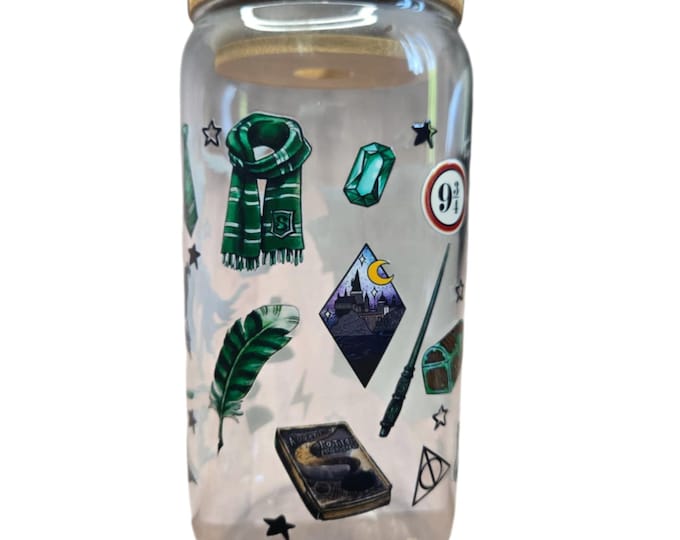 HP Wizard 16 oz Beer Can Glass