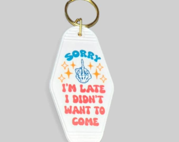 Late Motel Keychain