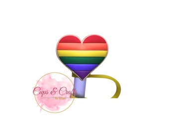 Rainbow Straw Topper