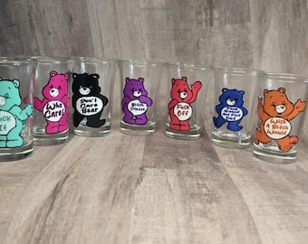 Swear bears shot glasses (explicit language)