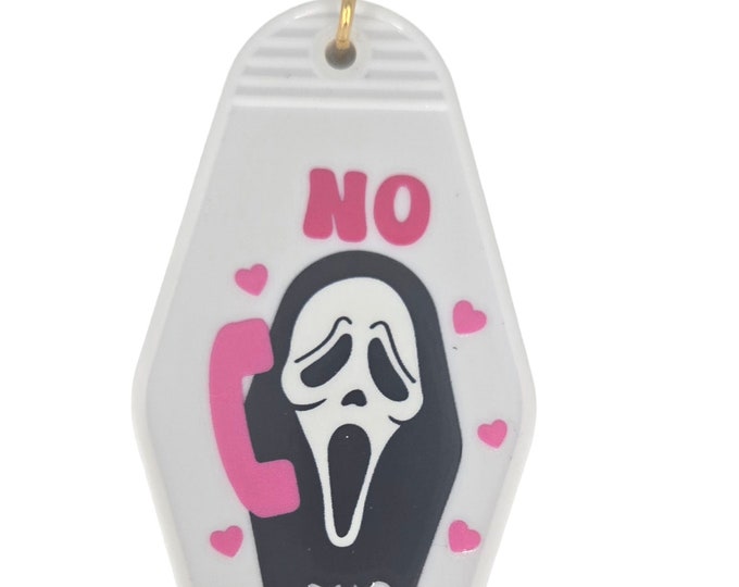 Hang Up Keychain; Funny Keychain; Motel Keychain