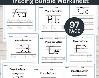 97 Printable Sight words Worksheets | ABC Tracing | Preschool Activity Pages | Kindergarten & 1st Grade Handwriting and Spelling Activities