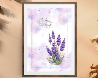Twilight, And so the lion fell in love with the lamb, Purple, Wall Art