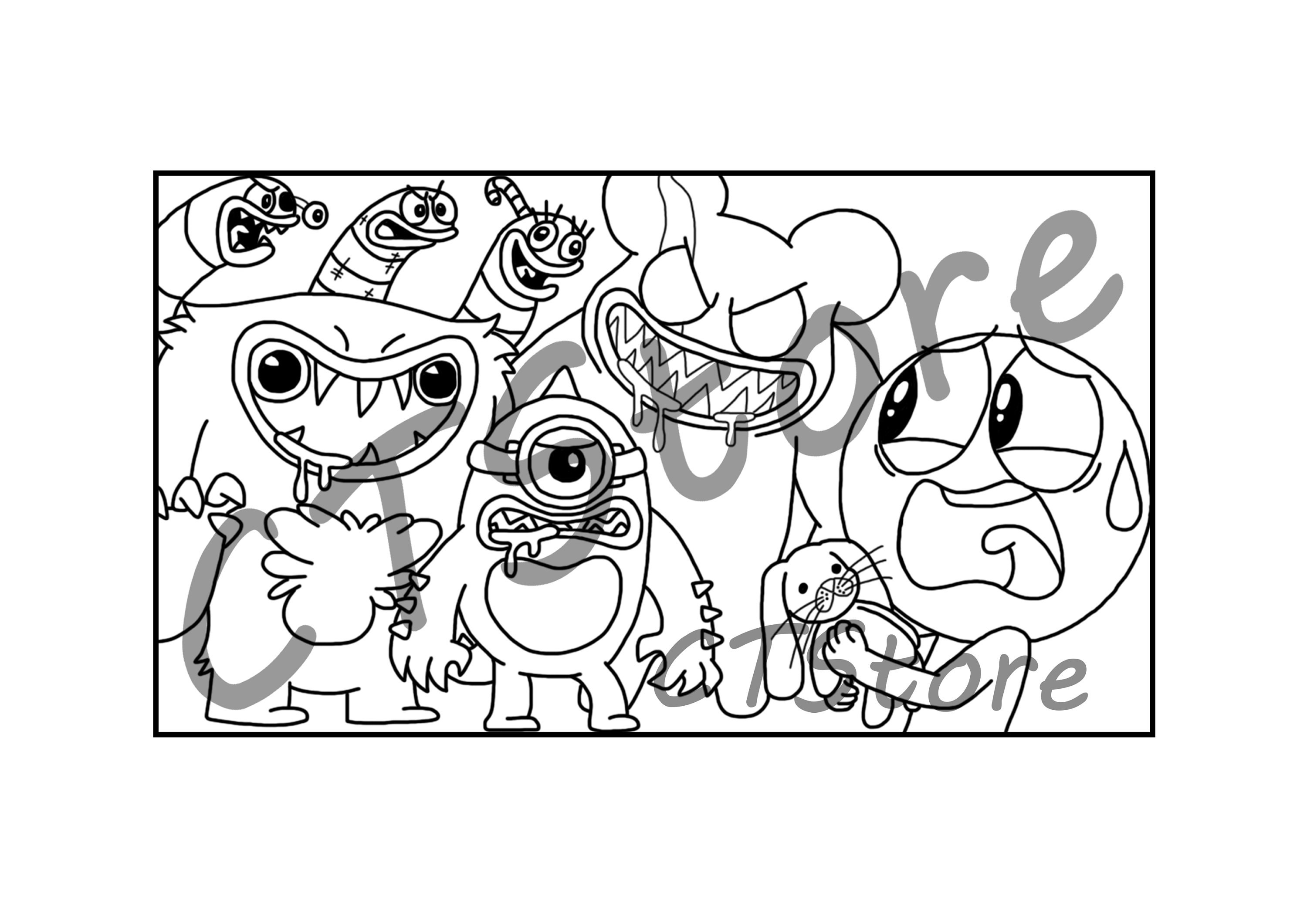 Joyville 2 Coloring Page PNG and PDF A4 Size for Personal Use Only - Etsy