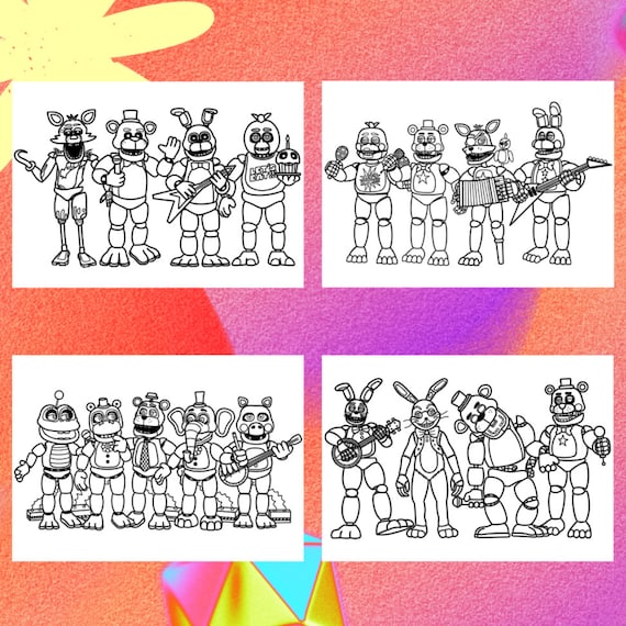 Fnaf 4 Coloring Pages - Il 570xN.6063111311 Ogom