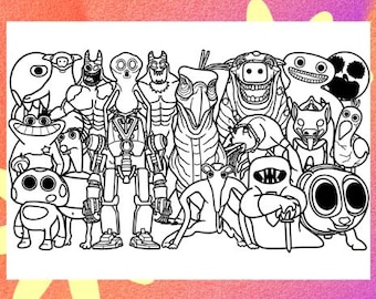Garden of Banban Chapter 9 Coloring Page (PNG, PDF A4)
