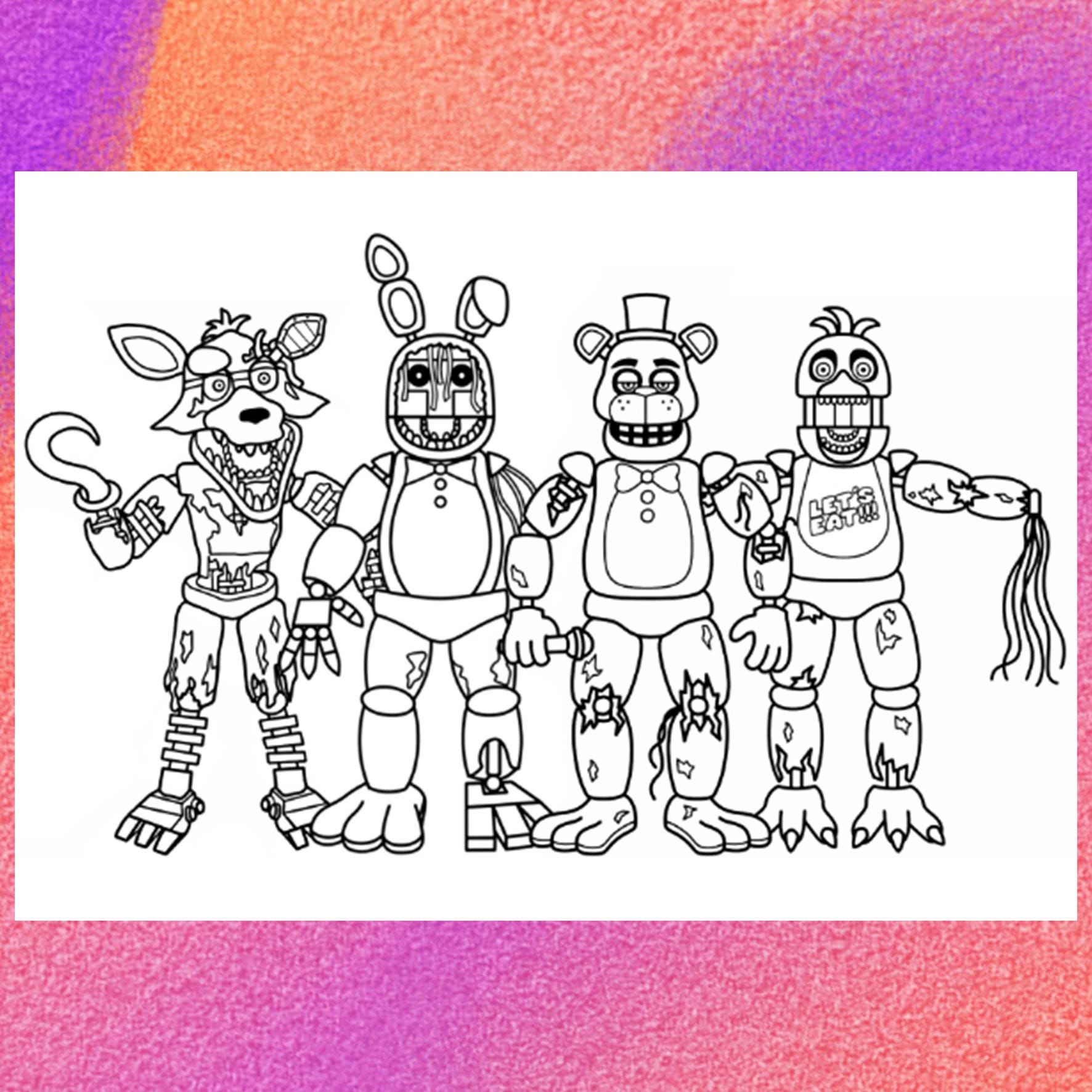 Fnaf 1 Coloring Pages [2025]