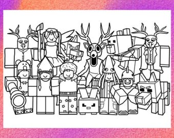 99 Nights Coloring Page 1 PNG and 1 PDF A4 Size / Digital Download