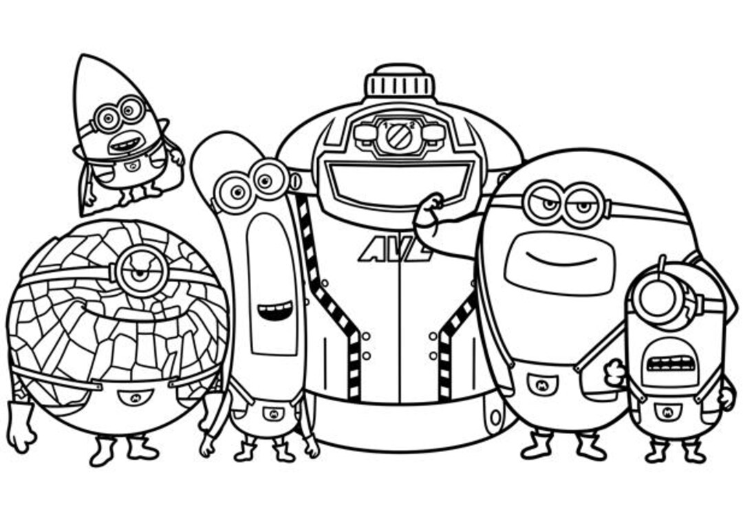 Mega Minions Coloring Pages Molon Printable Mega Minions Coloring Pages Molon Printable