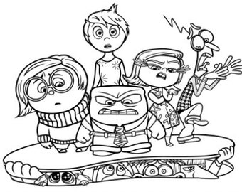 Inside Out 2 Coloring Page 1 PNG and 1 PDF A4 Size for Personal Use ...