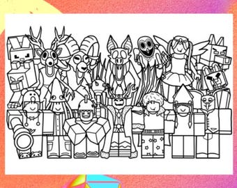99 Nights Coloring Page 1 PNG and 1 PDF A4 Size / Digital Download