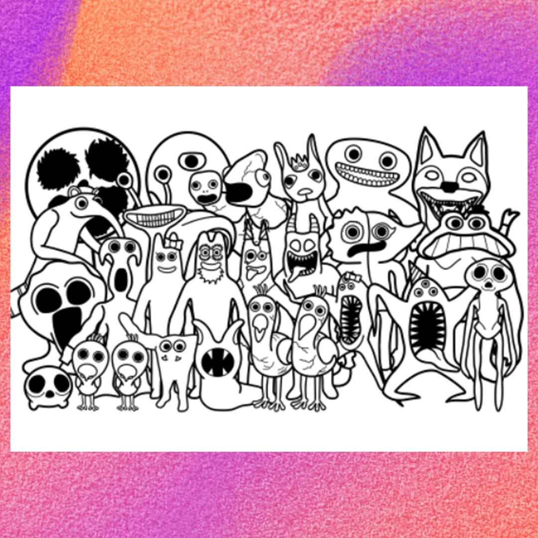 Garden Of Banban Free Printable Coloring Pages 2025 