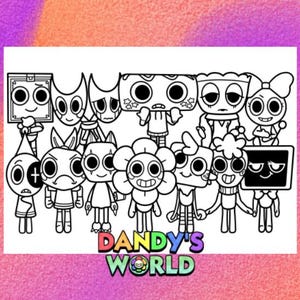 Coloring Page 1 PNG and 1 PDF A4 Size / Digital Download