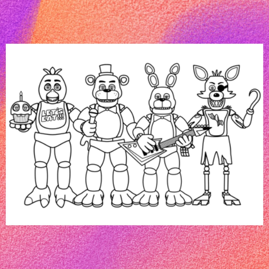 Five Nights At Freddy s Bonnie Coloring Sheet 2025 