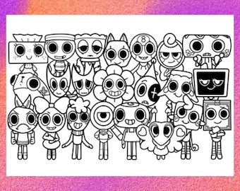 Dandy Coloring Page 1 PNG and 1 PDF A4 Size / Digital Download