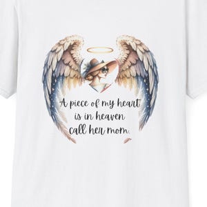 Custom Memorial T-Shirt, In Loving Memory Shirt, A Piece of My Heart, Remembrance Gift, Personalized Tribute Top