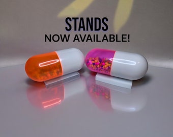 Extra STANDS for: The Original - Giant Faux Pill Capsule - Resin Art Sculpture