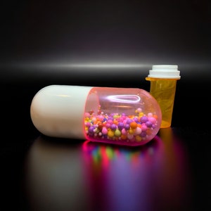 The Original - Giant Faux Pill Capsule - Resin Art Sculpture