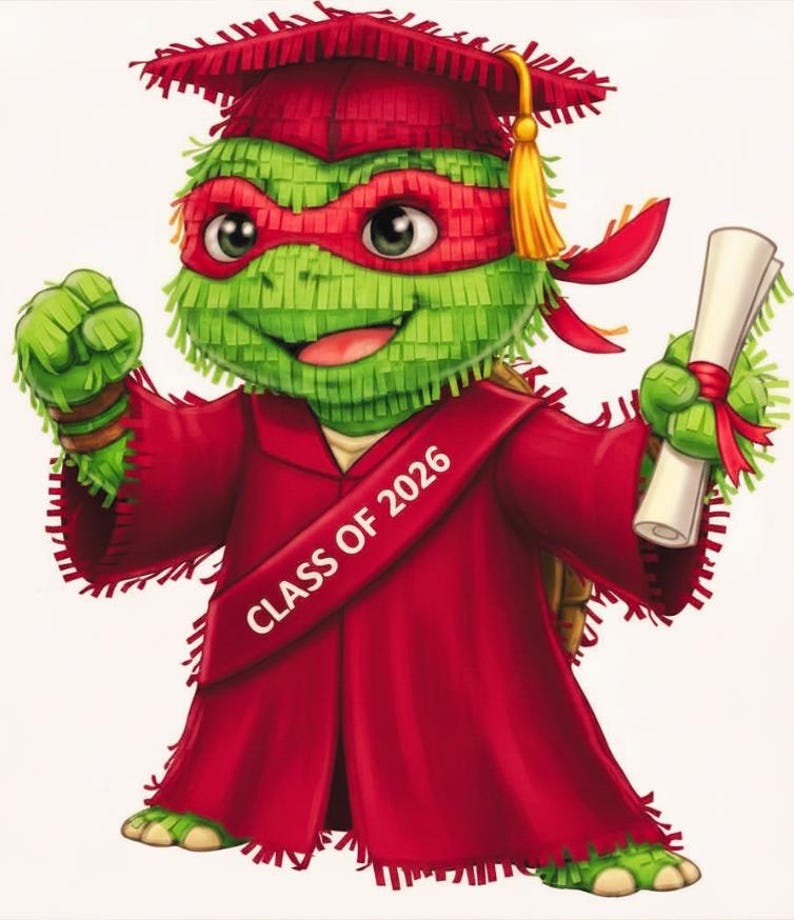 Ninj Graduate Ninja Turtles 2026 Grad - Etsy Canada