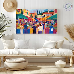 Frame TV Matisse vivace mercato, Henri Matisse Tv Art, Fauvism Tv Art, Matisse Digital Download, Modern Abstract Tv, Vibrante opera d'arte televisiva
