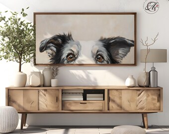Frame TV Australian Shepherd Art, Dog Portrait (Digital Download)