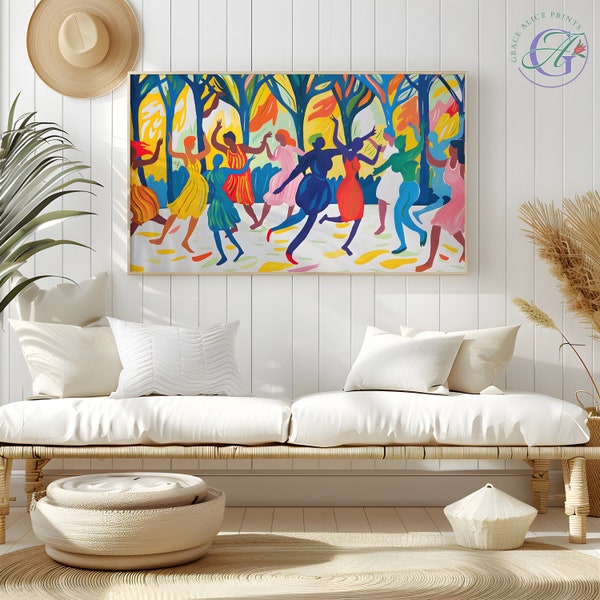 Frame TV Matisse Dancing People, Henri Matisse Tv Art, Fauvism Tv Art, Matisse Digital Download, Modern Abstract Tv, Vibrant Tv Artwork