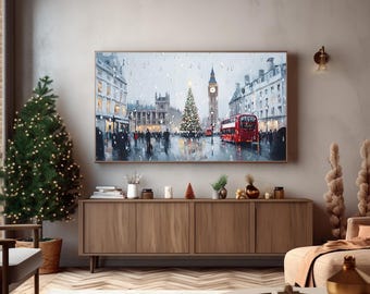 Frame TV Art: London Christmas Scene (Digital Download)