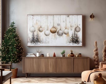 Frame TV Weihnachtsverzierung: Elegante Winterszene (Digitaler Download)