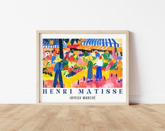 Henri Matisse Flower Market Wall Art, Henri Matisse, Matisse Print, Matisse Digital Download, Flower Market Poster, Modern Art Flower Market