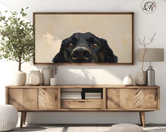 Black Lab Frame TV Art: Dog Portrait Painting (Digital Download)