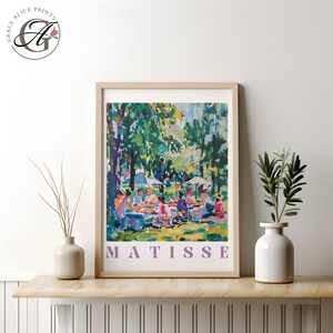 Henri Matisse Fauvism Spring Picnic, Henri Matisse, Matisse Print, Matisse Digital Download, Modern Art Print, Fauvism Art, Matisse Poster