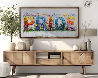 Pride Graffiti Wildflowers Frame TV Art (Digital Download)