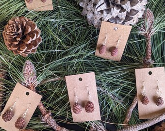 Small Pinecone Earrings