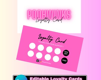 Plantilla de tarjeta de fidelidad, tarjetas con recompensas, ejemplo de tarjetas de fidelidad, tarjetas de recompensas de fidelidad, plantilla de tarjeta perforada, tarjeta de fidelidad, tarjeta DIY Canva